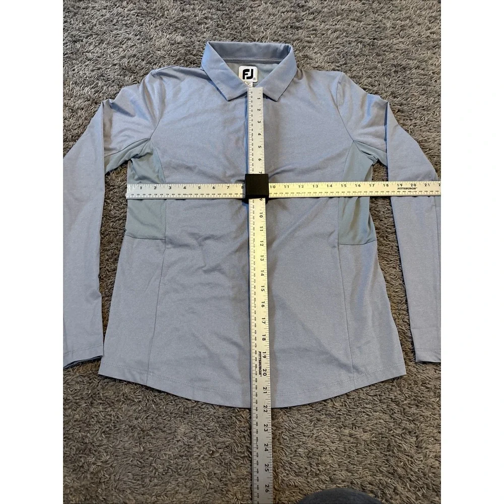 Foot Joy FJ Women's Golf Polo Blank Long Sleeve Shirt Size‎ Small S
